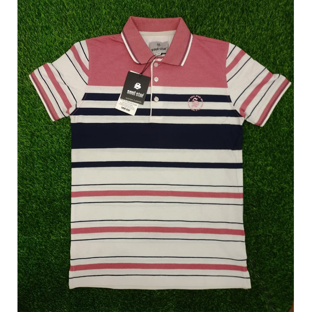 Cotton Polo T-Shirt For Men - Multicolor