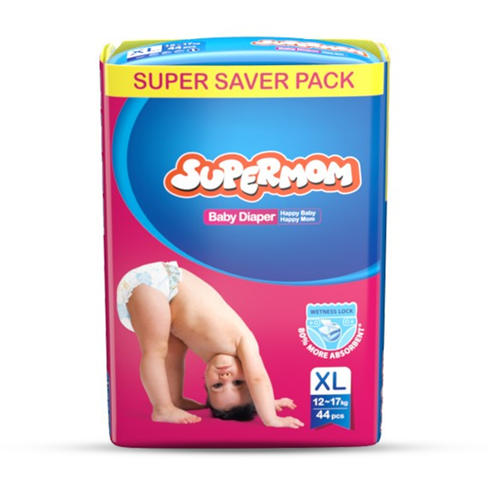 Supermom Baby Diaper Belt Extra Large - 12-17 Kg - 44 Pcs