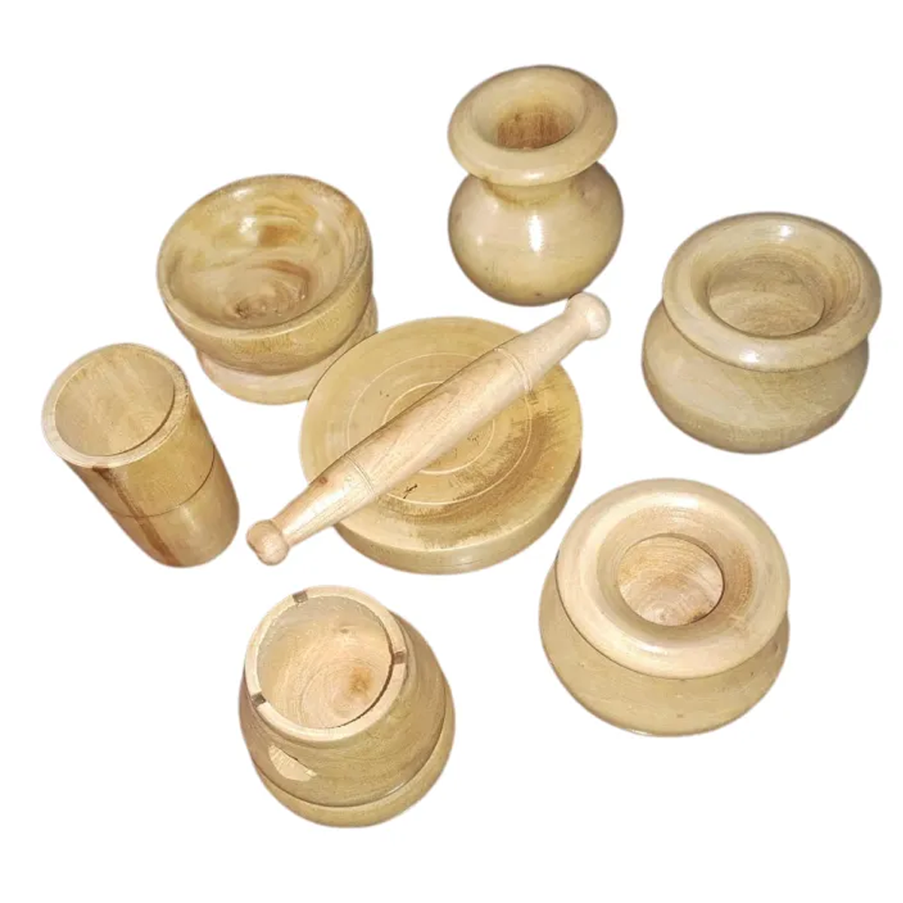 Wooden Hari Patil Toy Pot Set For Kids