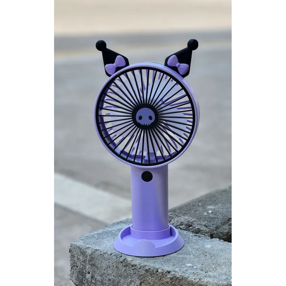 Rechargeable Travel USB Mini Portable Pocket Fan - Purple