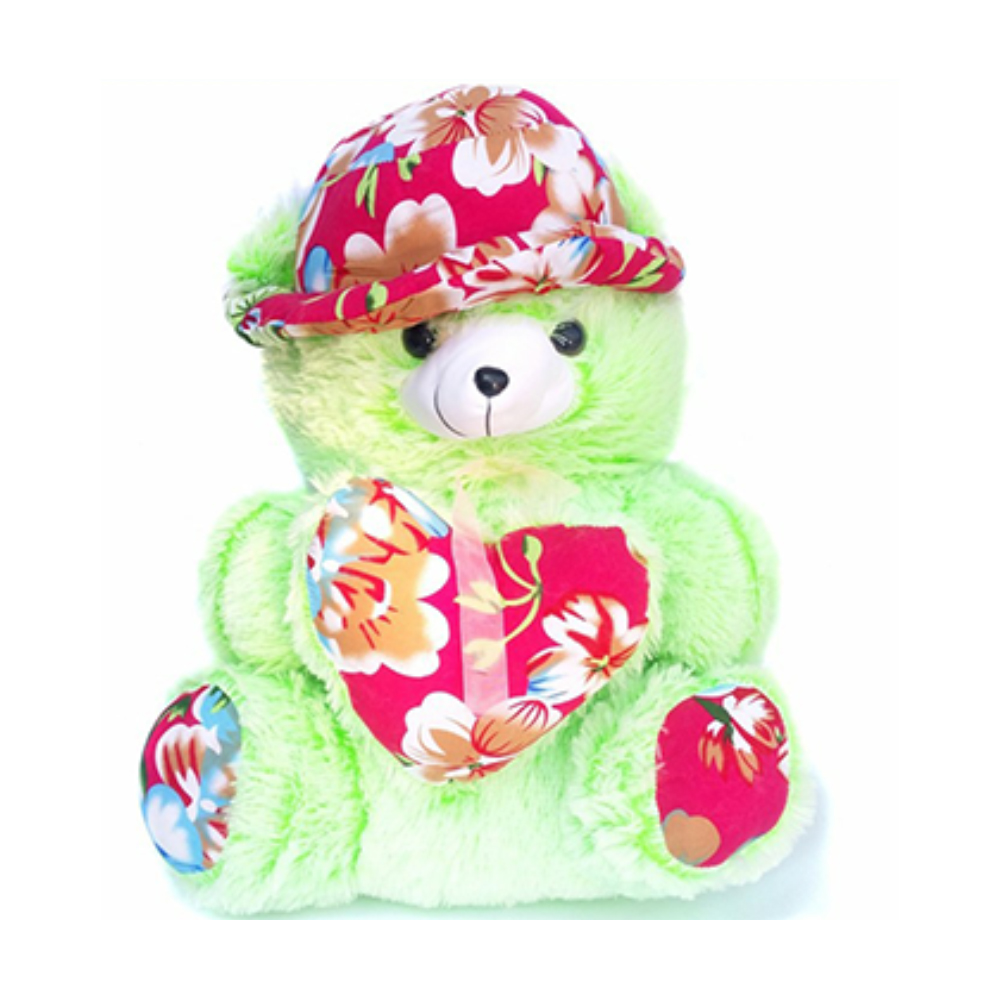 Soft and Washable Teddy Bear Doll For Kids - Green - 1212981