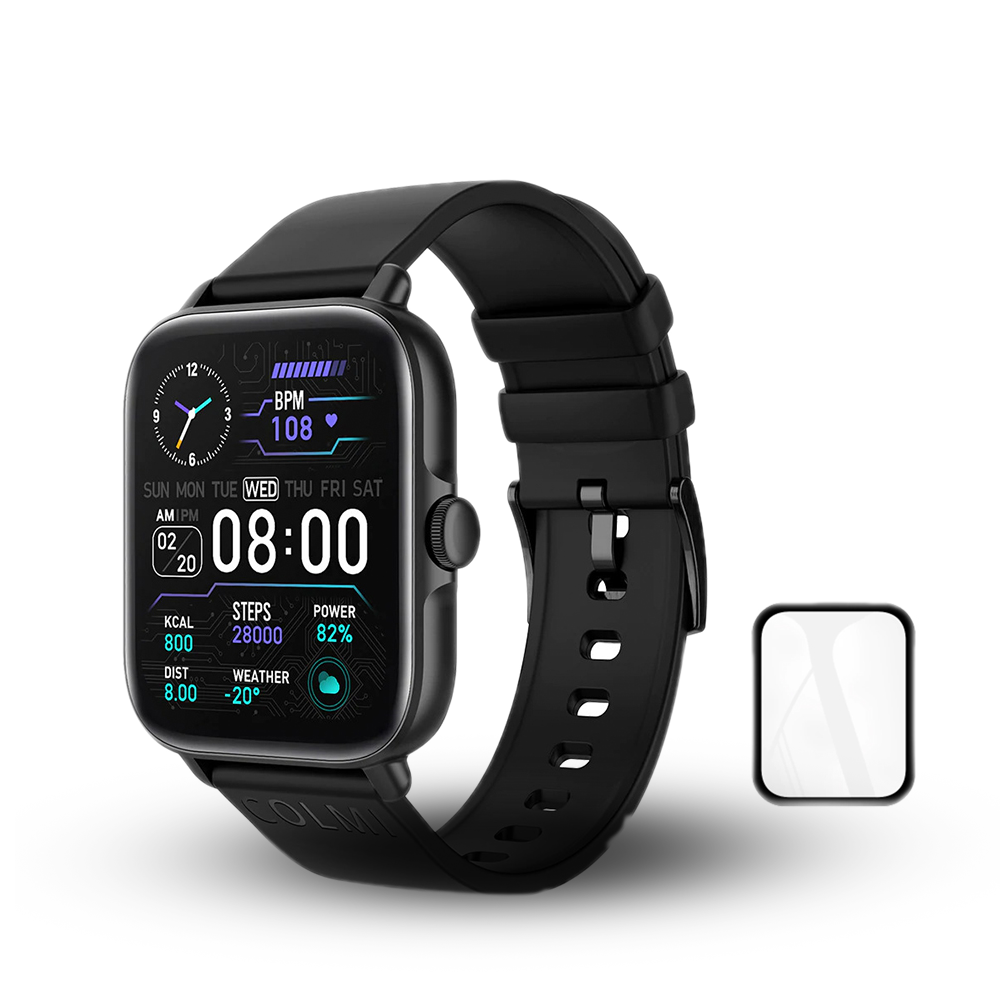 Colmi P28 Plus Square Shape Smart Watch - Black 