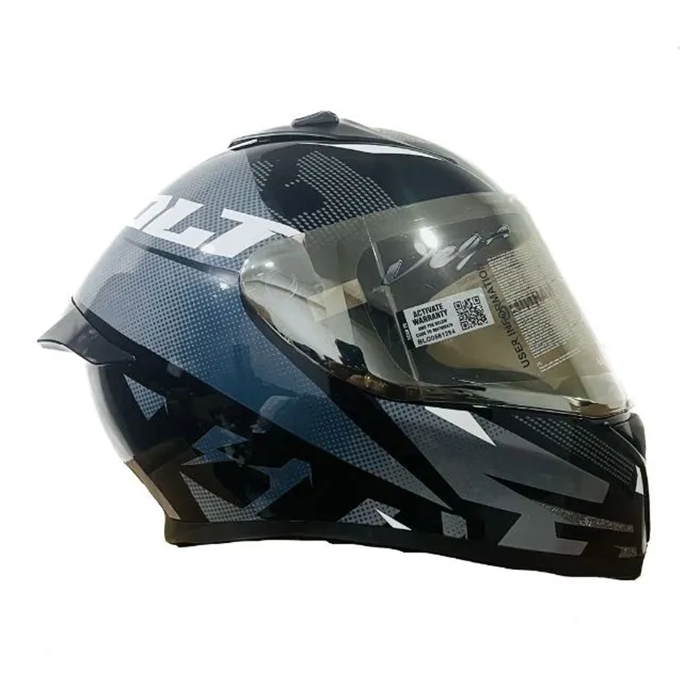 Vega Bolt Full Face Helmet - L - Black 