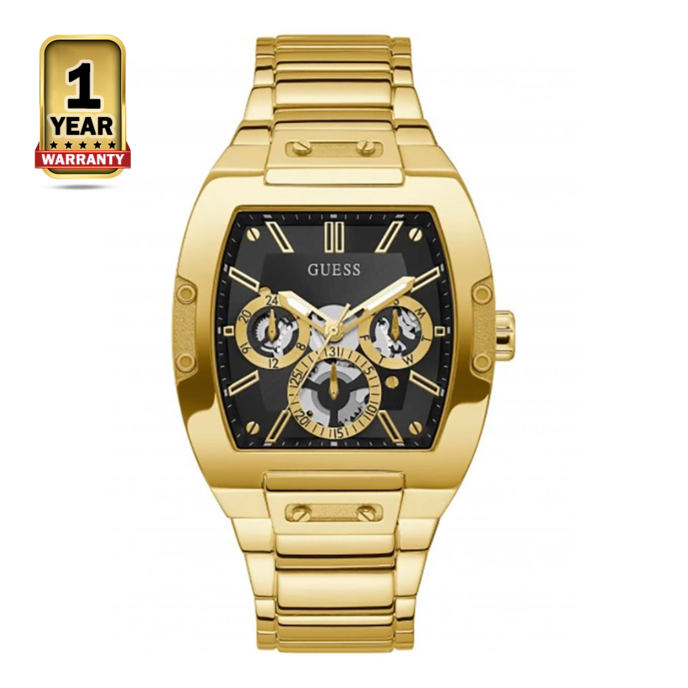 Guess GW0456G1 Stainless Steel Quartz Wristwatch For Men - Black and Golden