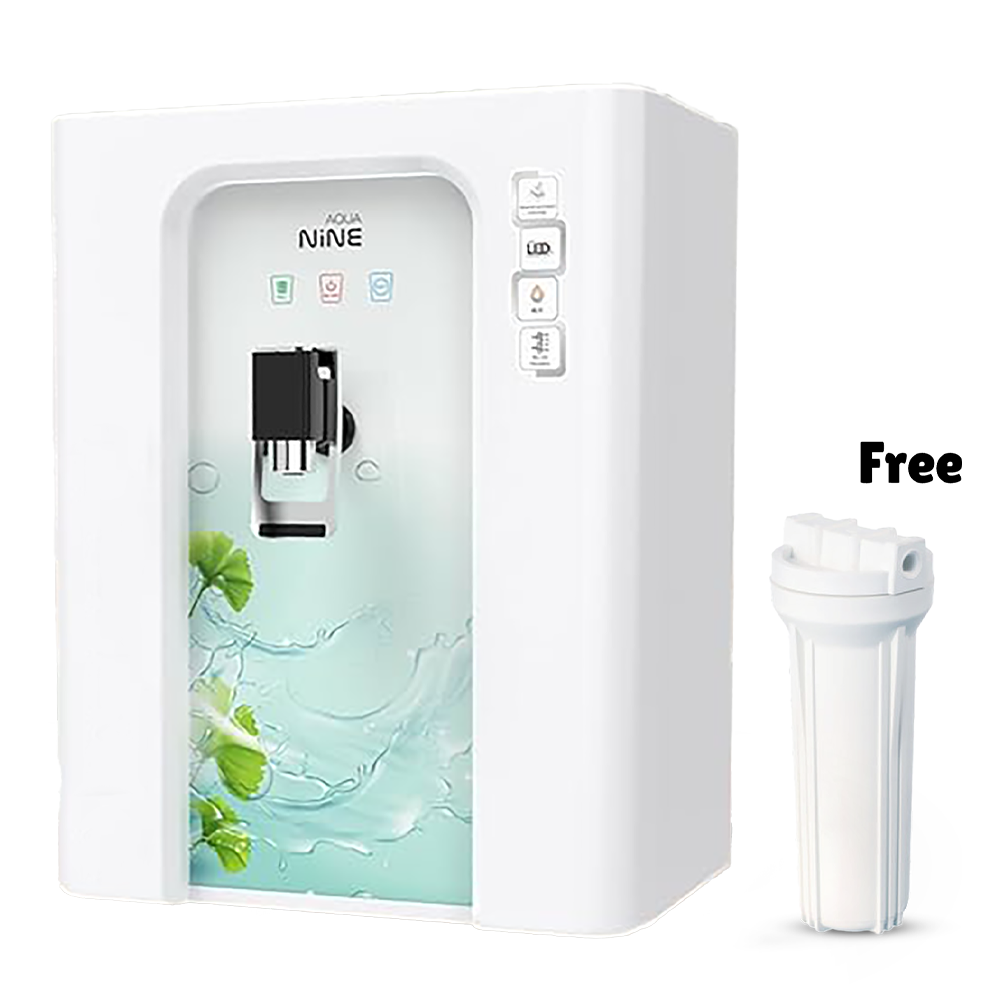 Aqua Nine 6 Stage RO+H2AAA Water Filter - 100GPD - White