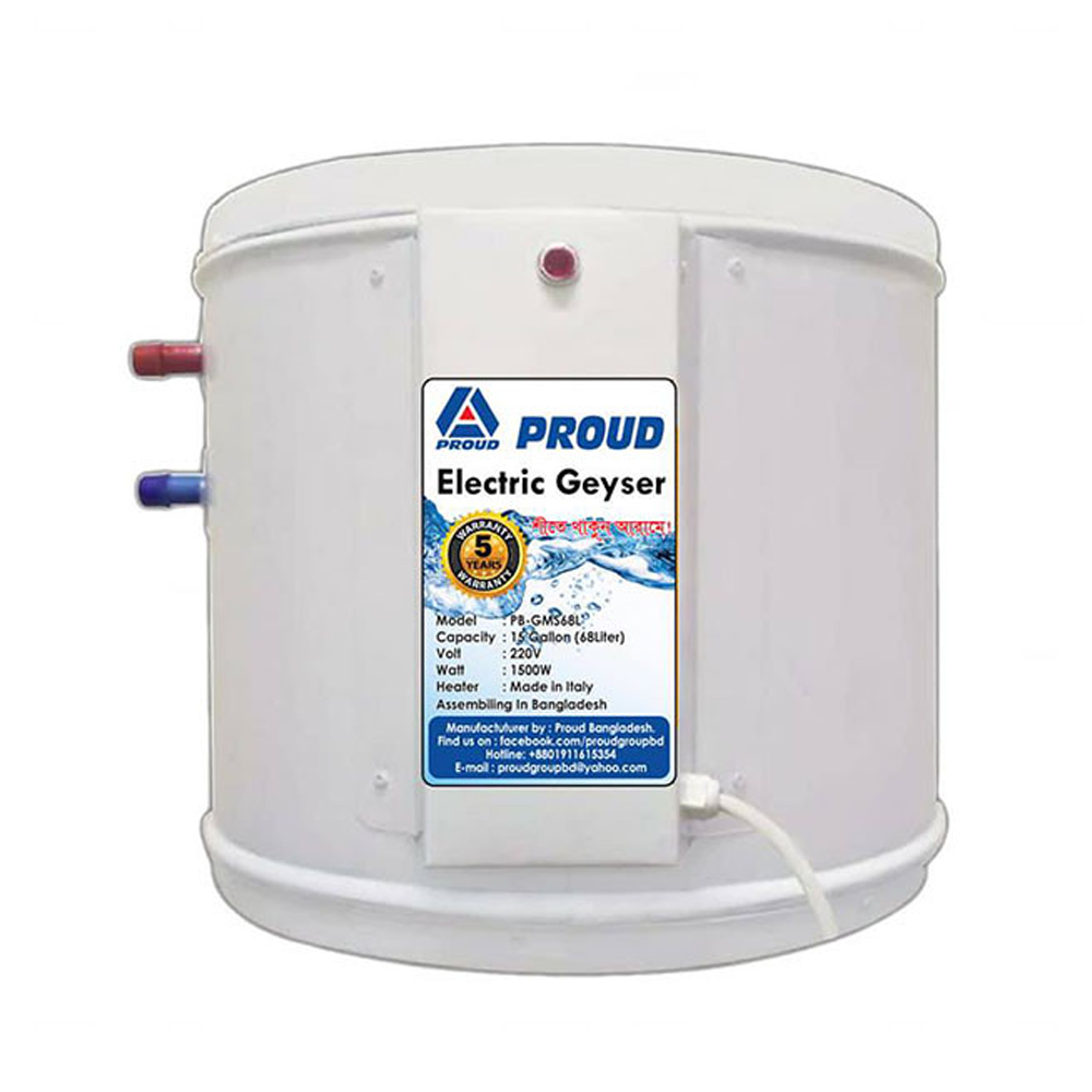 Proud Electric Geyser (15 Gallon) Mild Steel - 68 Litter