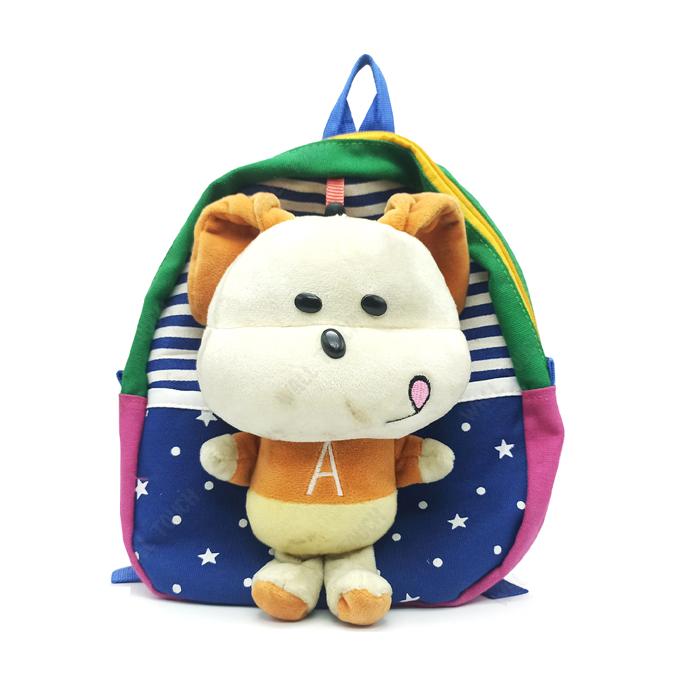 Puppy Soft Plush Doll Puppet Cartoon Animal Mini School Bag - 205245402