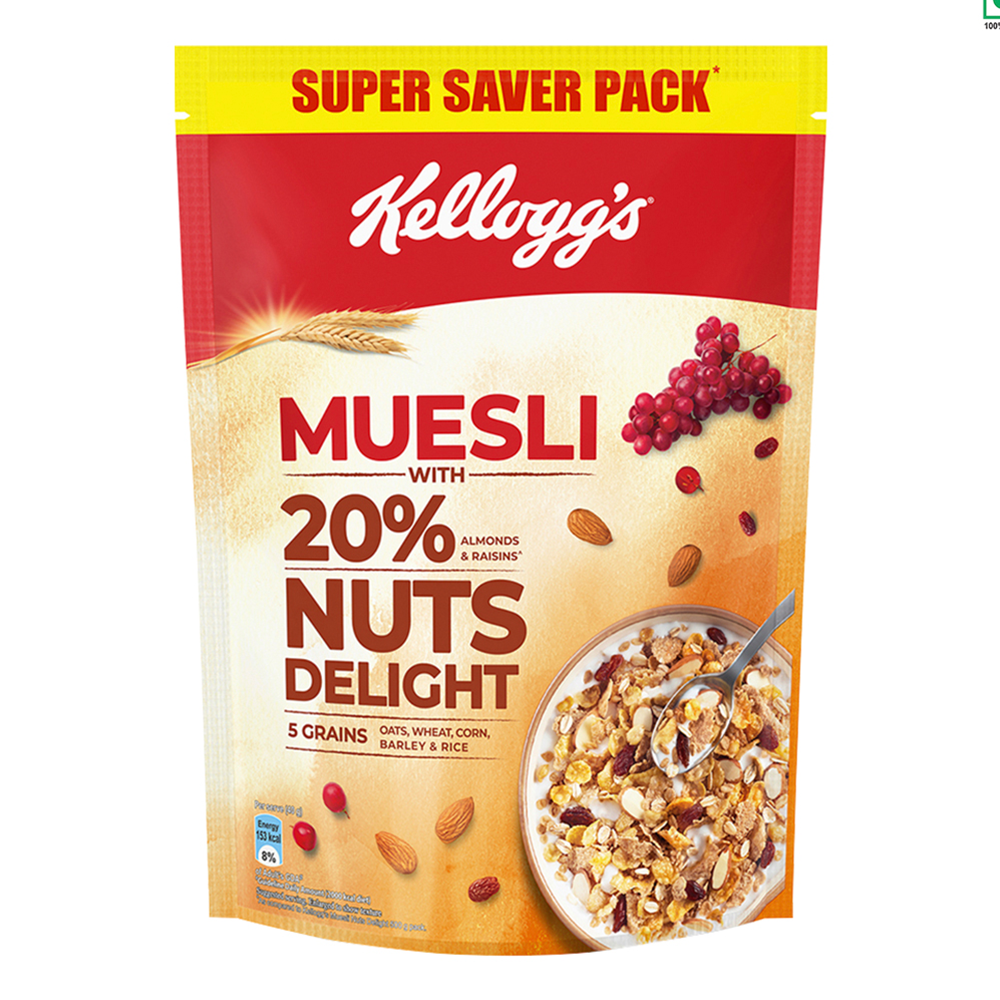 Kellogg's Muesli Nut Delight Breakfast Cereal - 750gm - AR60