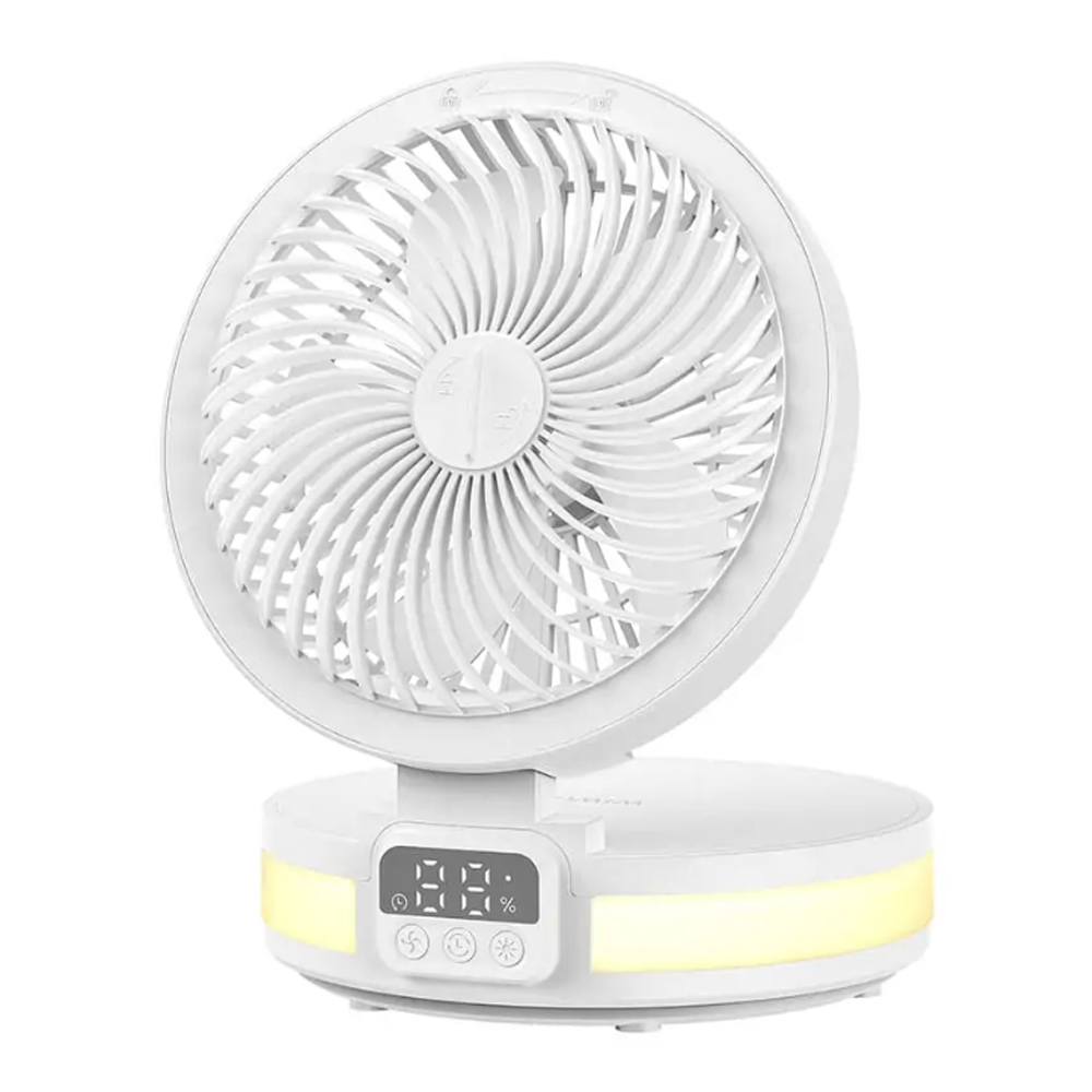 WiWU FS05 Carter Circulating Foldable Rechargeable Fan - White 