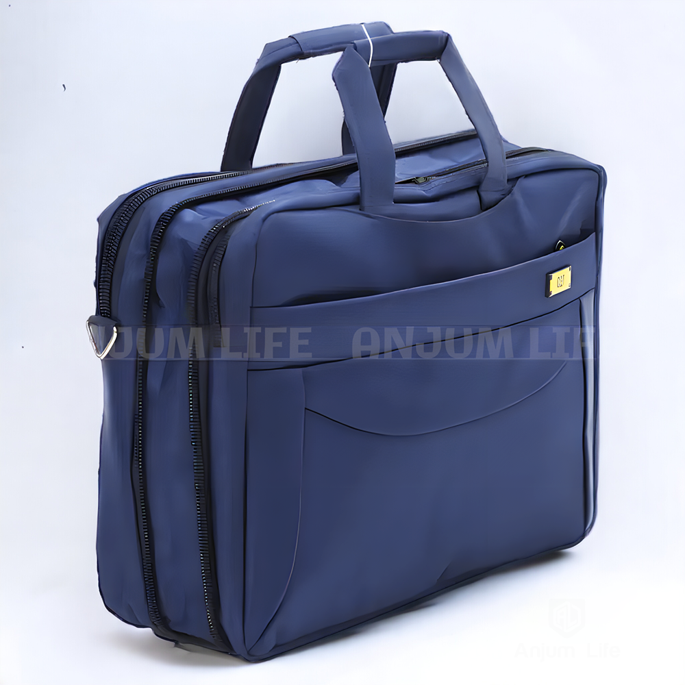 Cat Fabric Office 4-Way Carry System Laptop Backpack For Men - Navy Blue - AL1075 