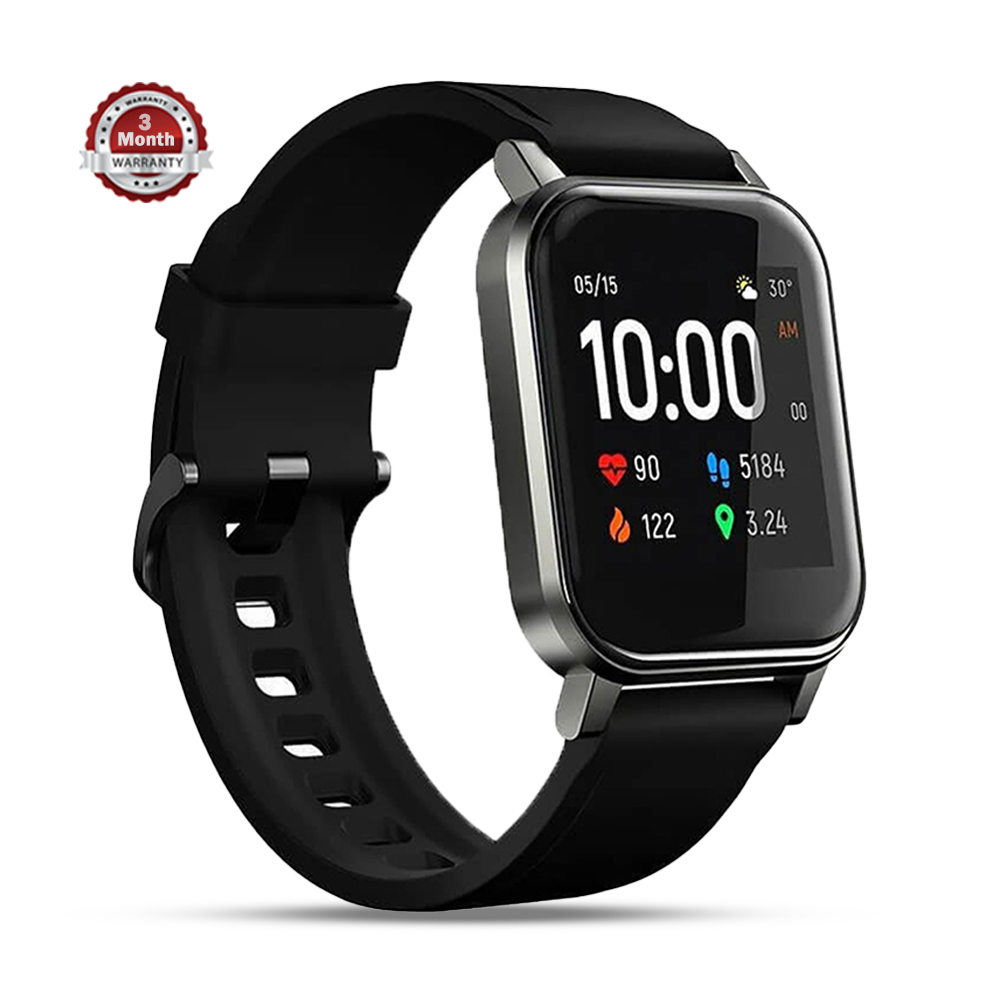 Haylou LS02 Global Edition Solar Smart Watch - Black