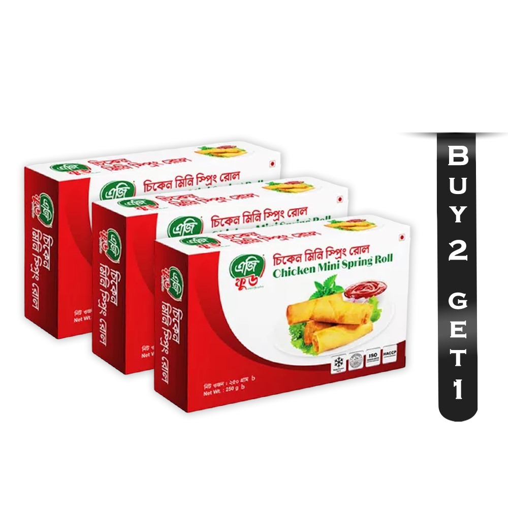 Buy 2 Get 1 AG Food Chicken Mini Spring Roll - 250gm