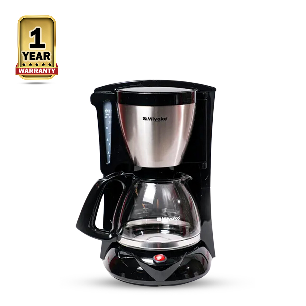 Miyako CM-327 Electric Coffee Maker - Black - Crave0047