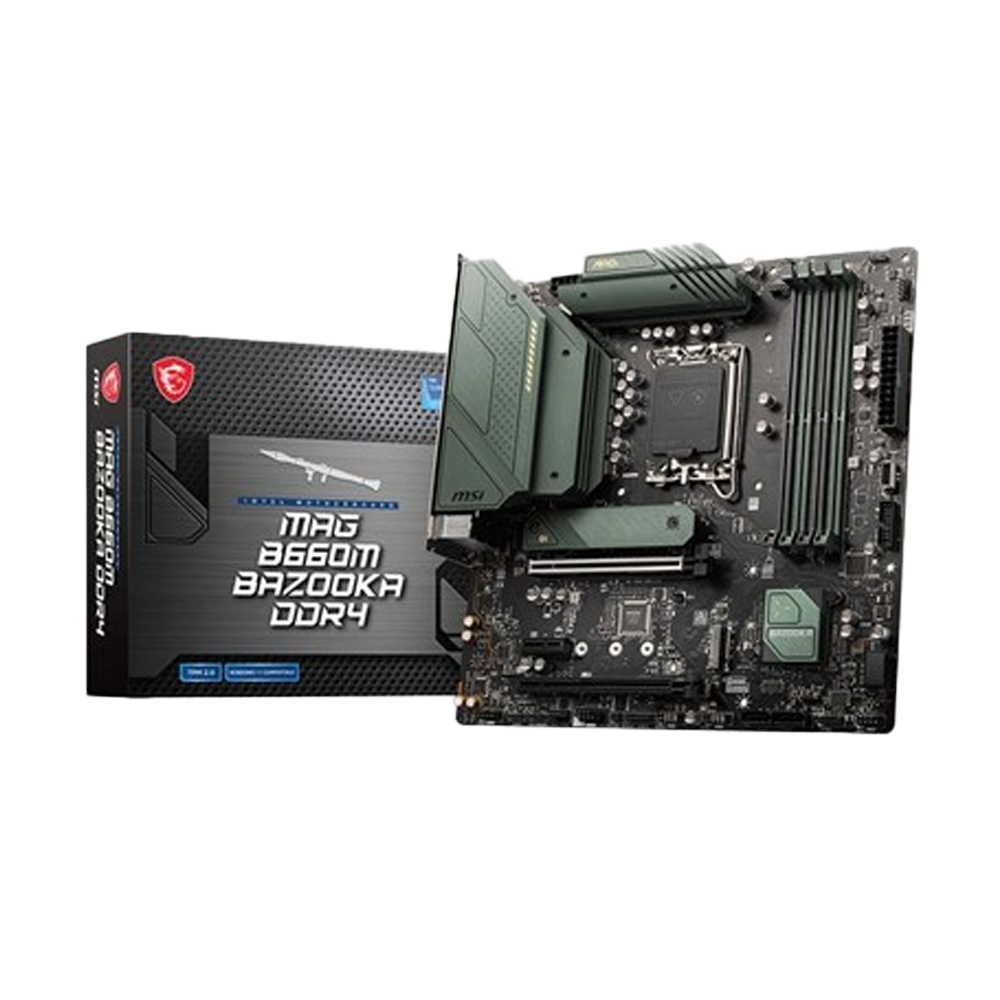 MSI MAG B660M BAZOOKA DDR4 12th Gen Micro-ATX Motherboard