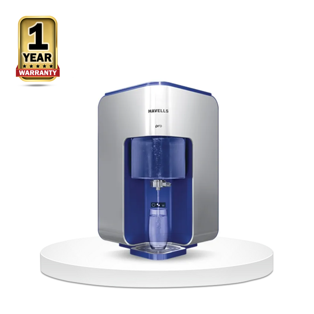 Havells pro RO and UV Water Purifier - 8 Litre - Silver And Blue
