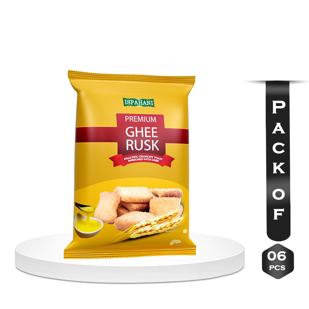 Ispahani Pack of 6 Pcs Ghee Rusk - 6*180g