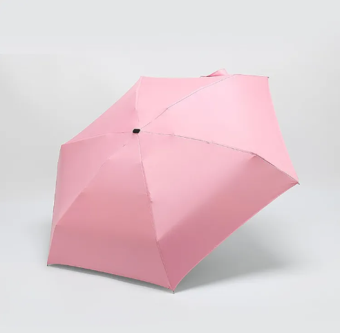 Travel Sunscreen Compact Umbrella - Pink