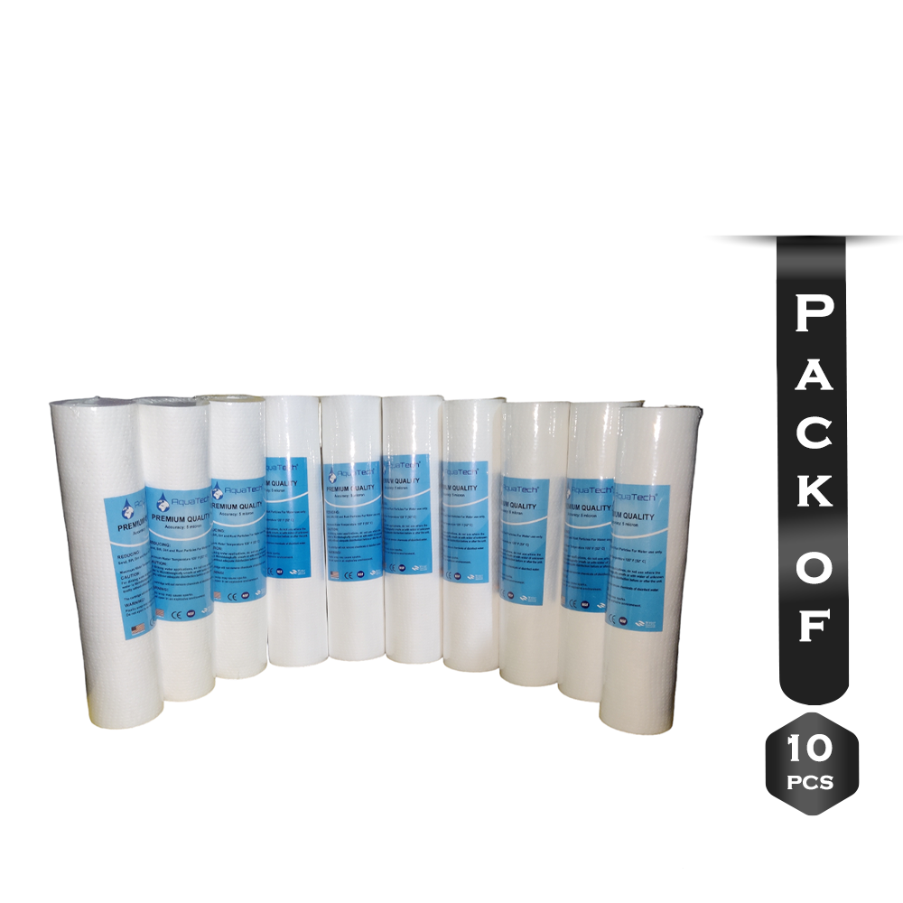 Pack of 10Pcs Aqua Tech Sediment PP Filter 