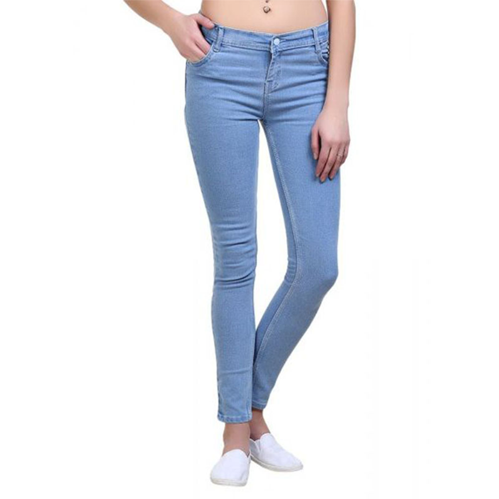 Denim Jeans Pant For Women - Sky Blue - u3054