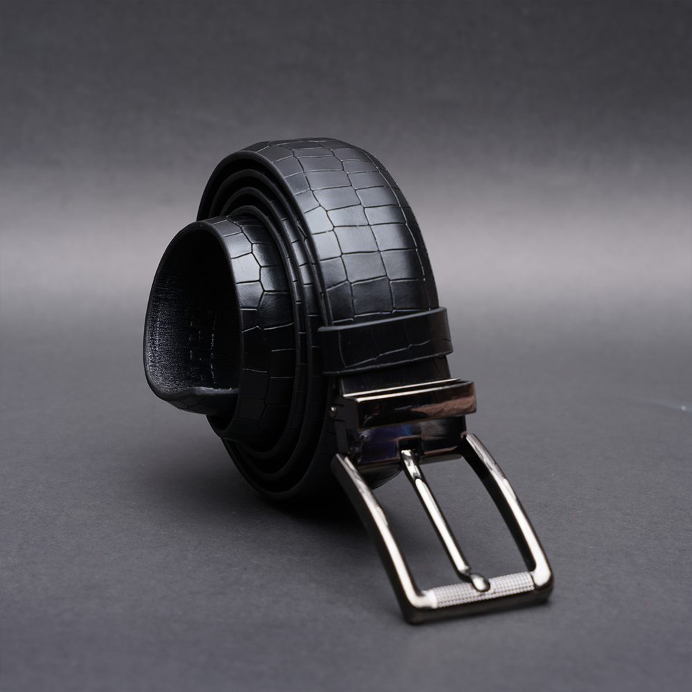 Zays Leather Formal and Casual Belt For Men - Black -  ZMB112