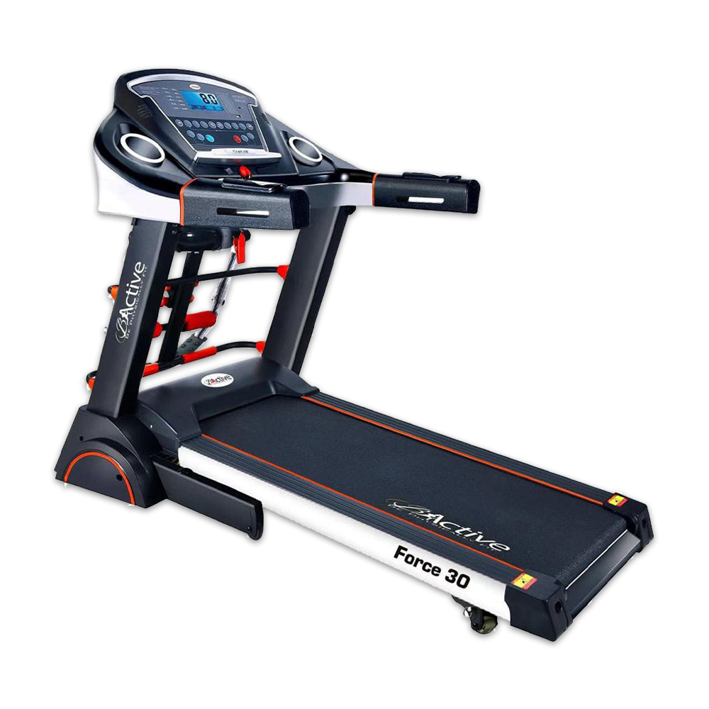 Bactive Force -30 Motorized Treadmill 2.5 HP - Black