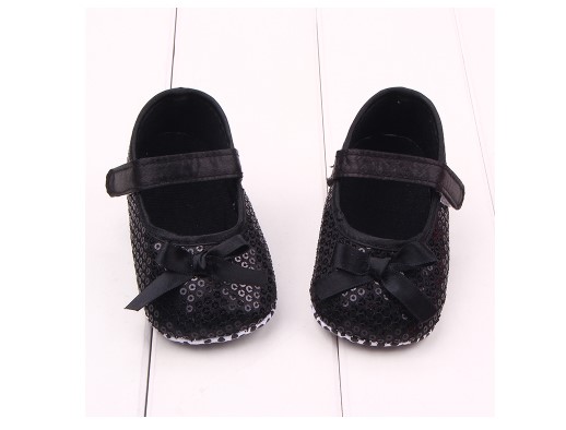 Armandy Sequins Baby Girl Shoe - Black 