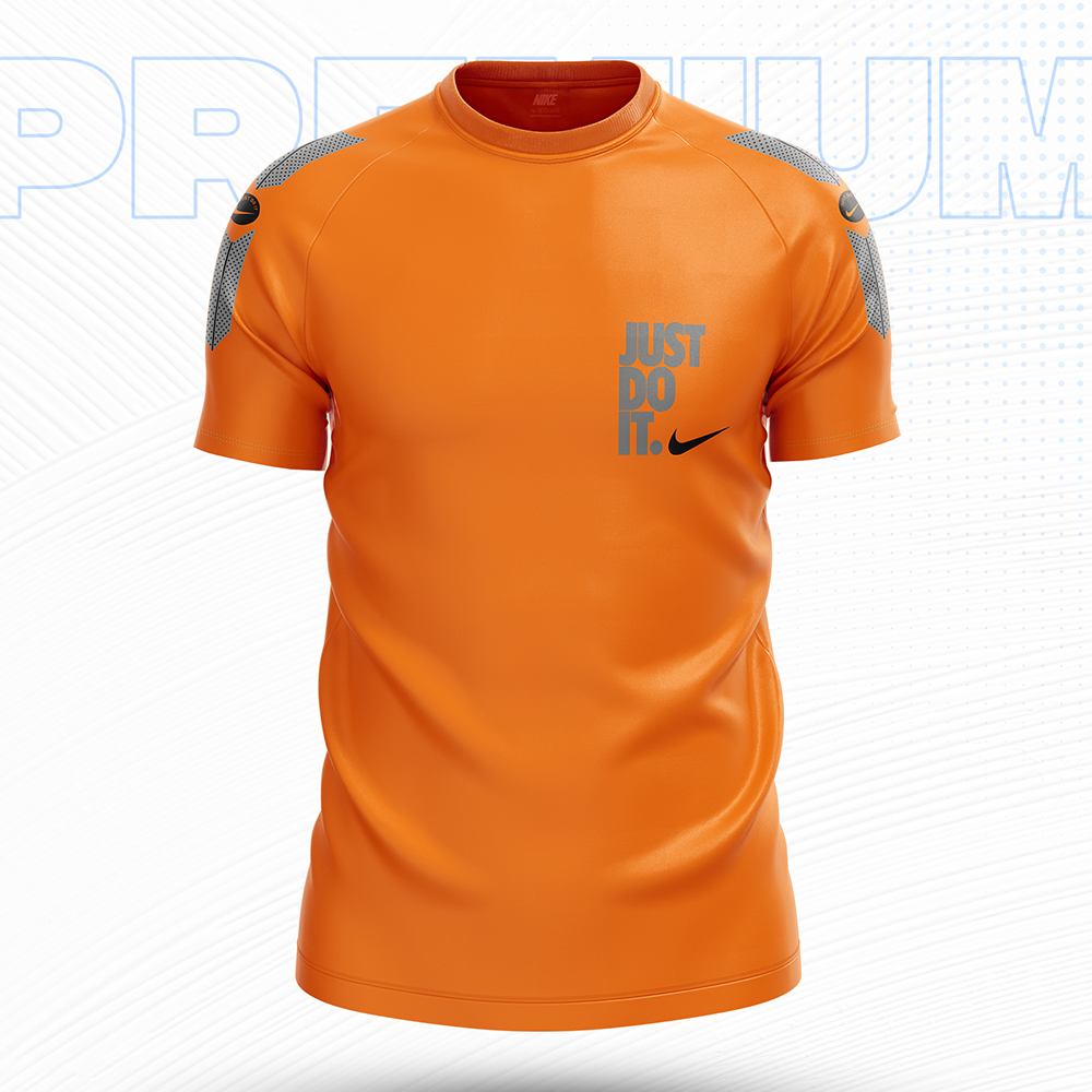 Mesh Short Sleeve Sports Jersey for Men - Orange - NEX-JDI-05