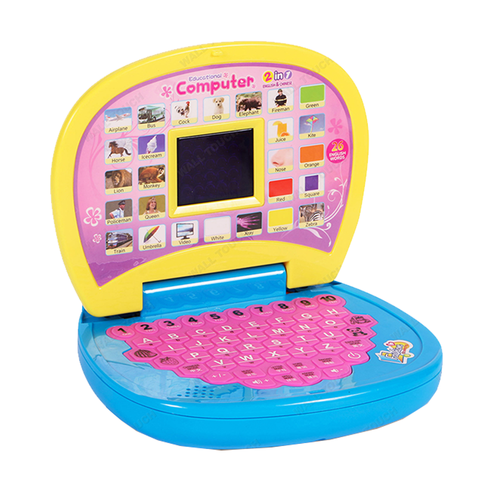 Battery Operated Educational Laptop With LED Display And Music For Kids - Multicolor - 121715759
