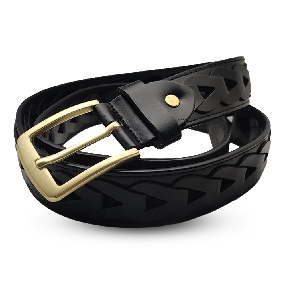 Leather Belt for Men - Black