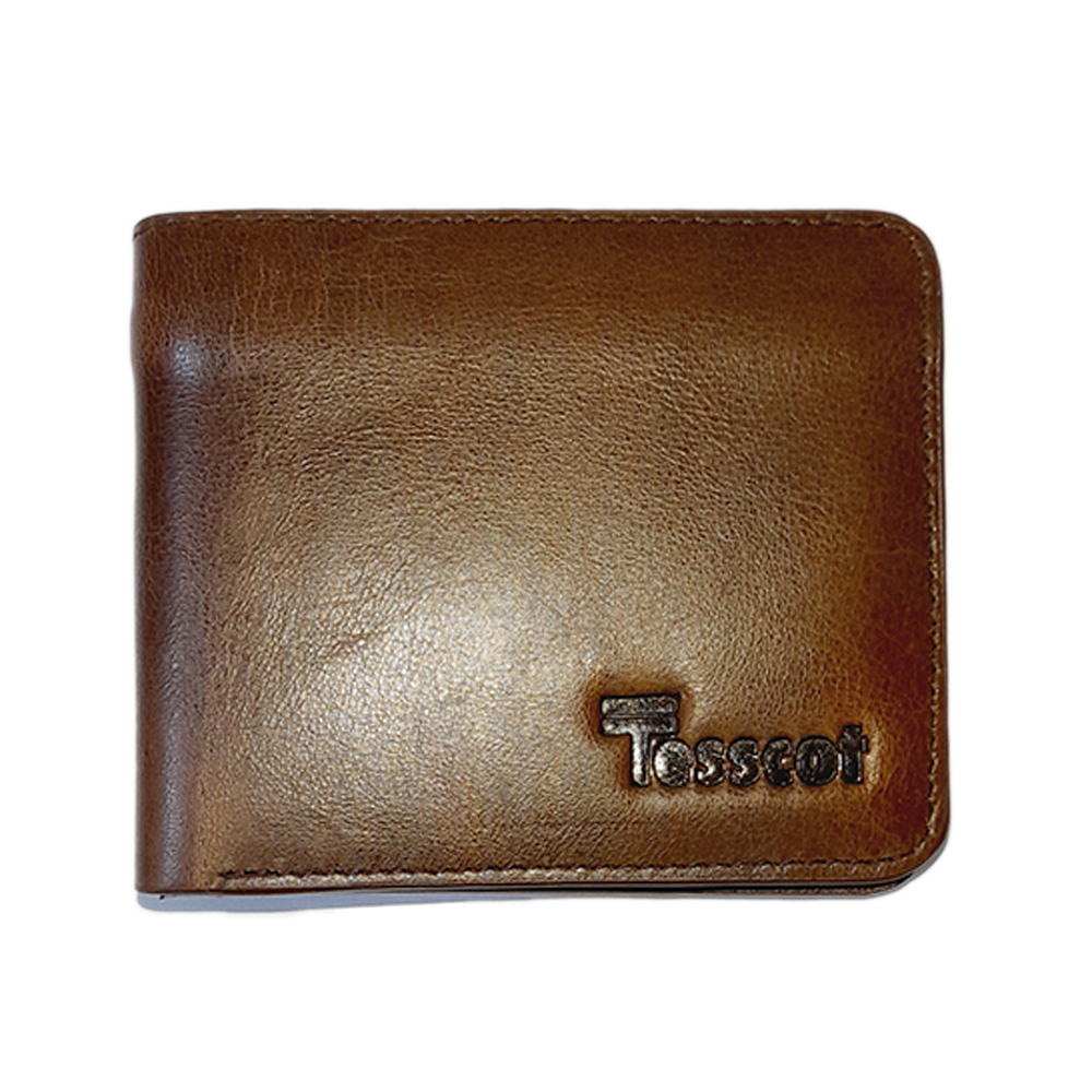 Leather Short Wallet For Men - Chocolate - T-SS0923-WAL-SCHK0303-1