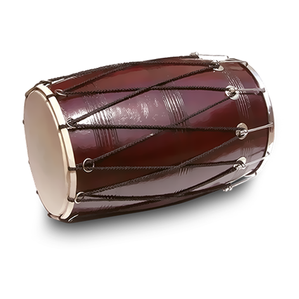 Surasree Wood Dhol - Natural wooden