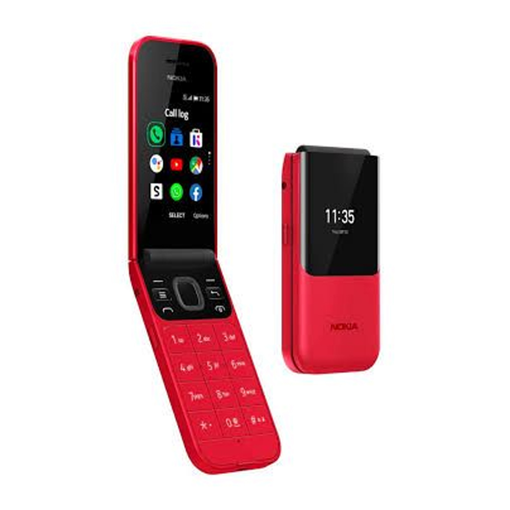 Nokia 2720 Flip Dual Display Dual SIM Feature Phone - Red