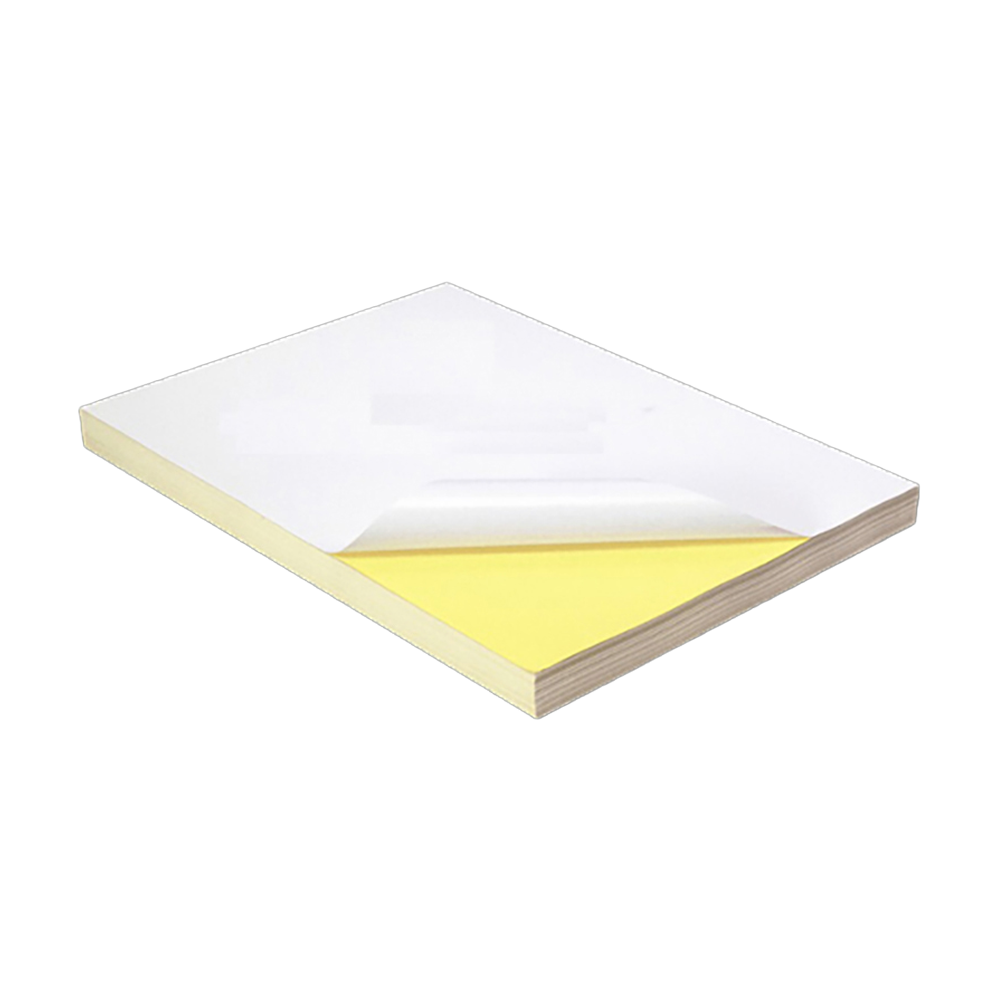 Self Adhesive Sticker Paper Glossy White Blank Sticker Paper - 10 Sheets - SA000CRFT010