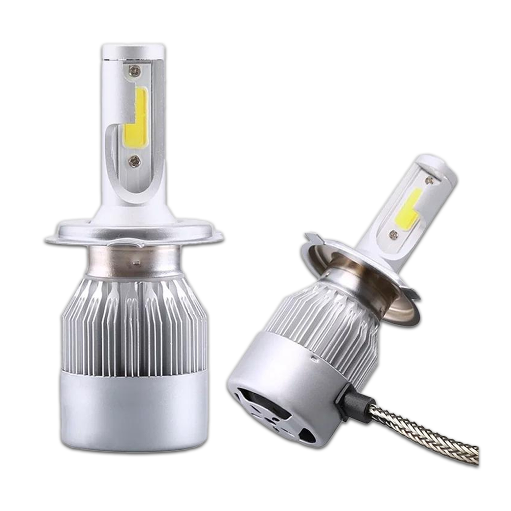C6 H4 Led Headlight Bulbs lighting Conversion Kit High Low 36W Bulbs - White