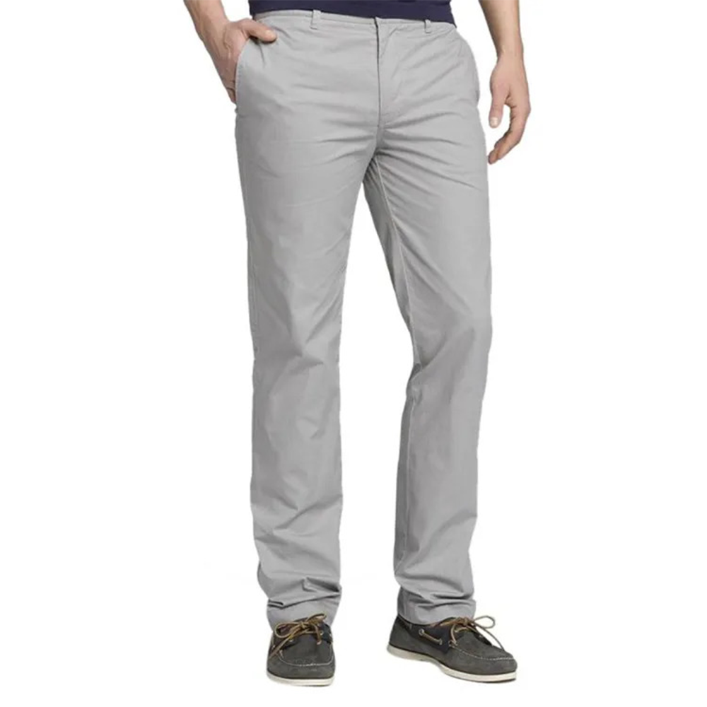 Cotton Semi Stretched Chinos Gabardine Pant For Men - off White - PGS001