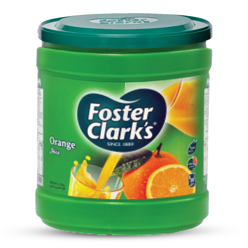 Foster Clarks Instant Food Drink Orange Tub - 2.5 Kg