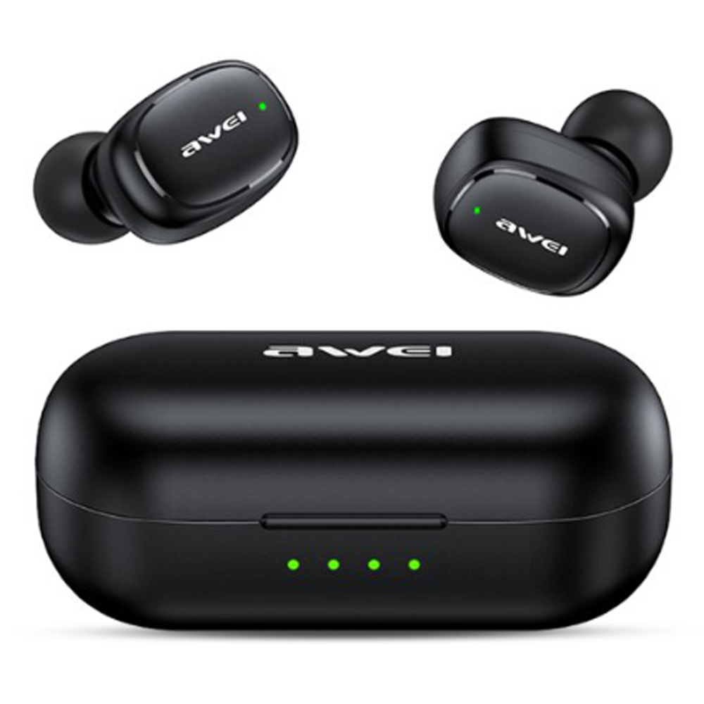 Awei T13 Pro Tws Waterproof Touch Sports Earbuds - Black