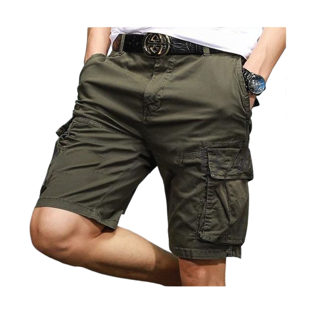 Twill Cotton Two Quarter Pant For Men 4991 Olive