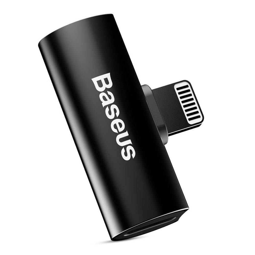 Baseus L46 Portable Lightning 8-Pin Audio Converter - Black