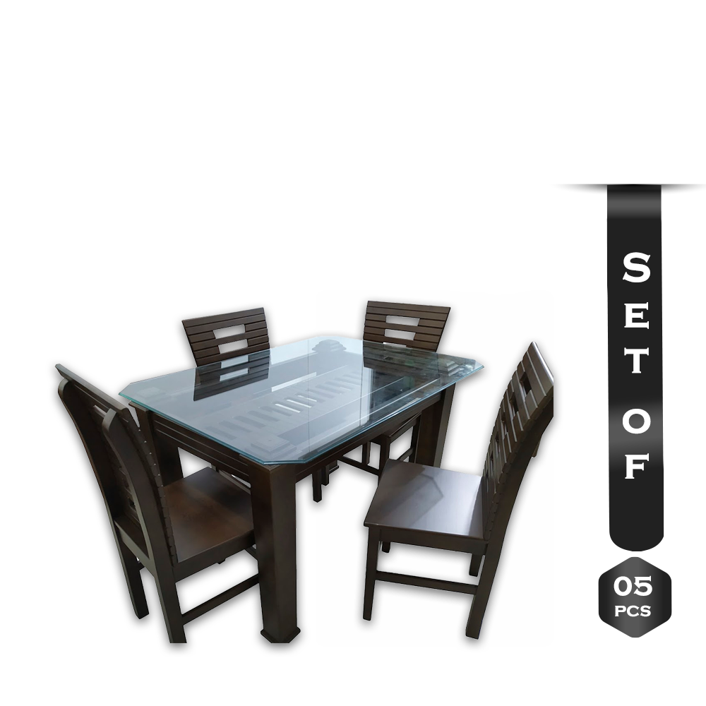 Set of 5 MDF Satar Model 4 Chair Dining Set - EF-Sater_4ch