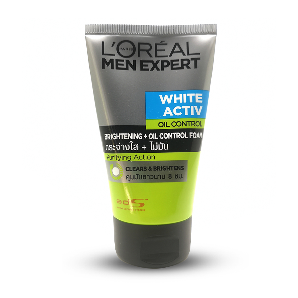 L'Oreal Men Expert White Activ Brightening Oil Control Foam - 100ml 