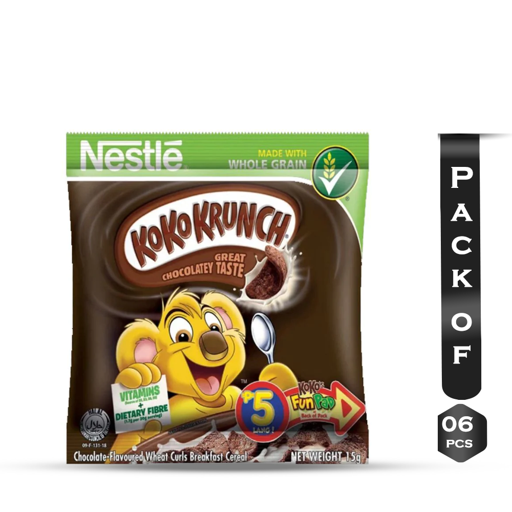 Pack of 6pcs Nestle Koko Krunch Flow Pack - 15g*6