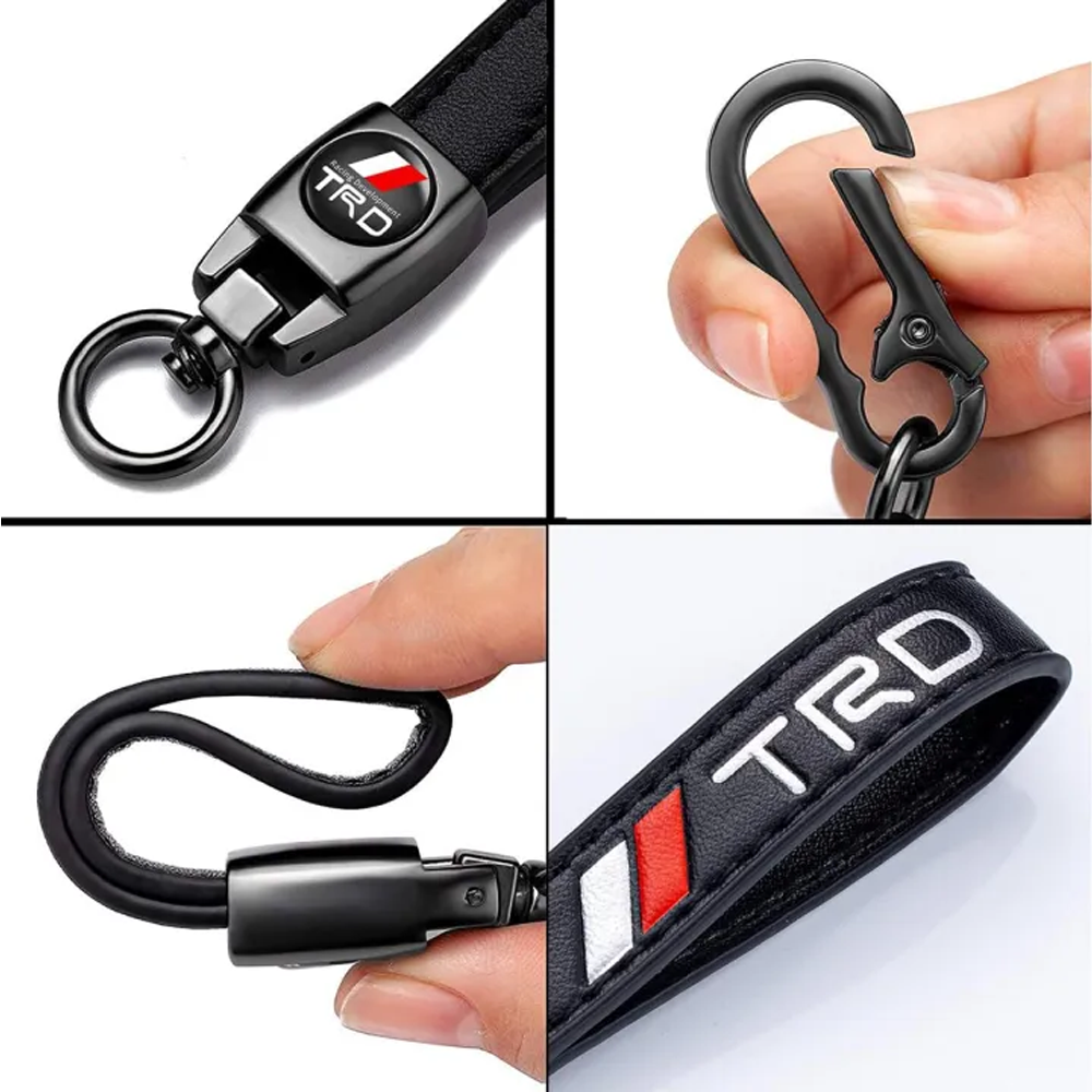 Leather Key Ring - Black