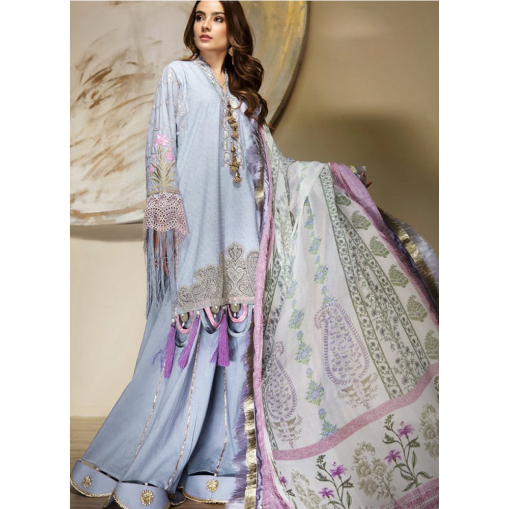 Opera Pakistani Cotton Exclusive Salwar Kameez for Women - Light Purple - ZL-50