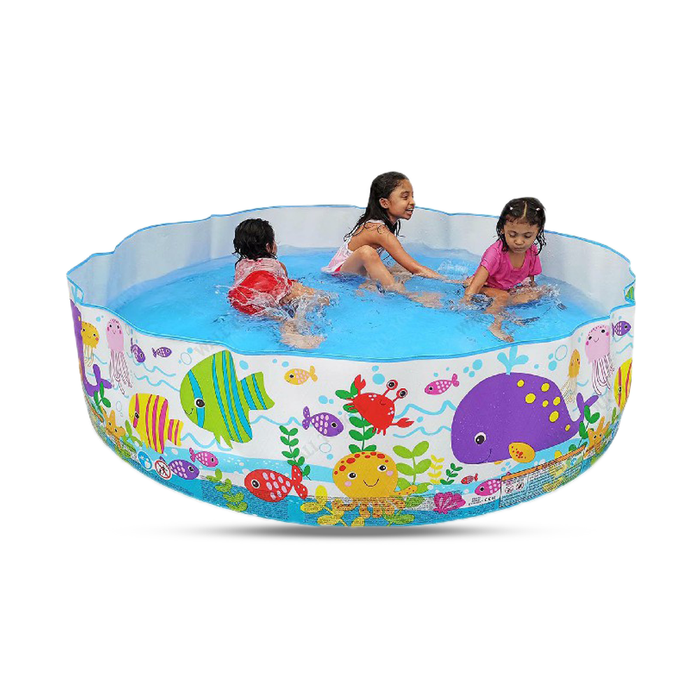 Inflatable Swimming Pool Bath Tub For Kids - 6 Feet - Multicolor - 132034944