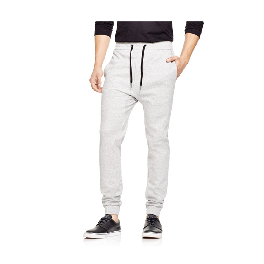 Laksba Soft Washed Cotton Sweatpants For Men - White