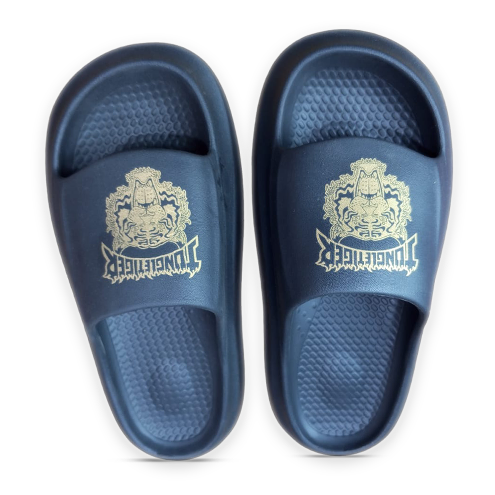 PVC Slide Slippers For Men - Black - SF 044