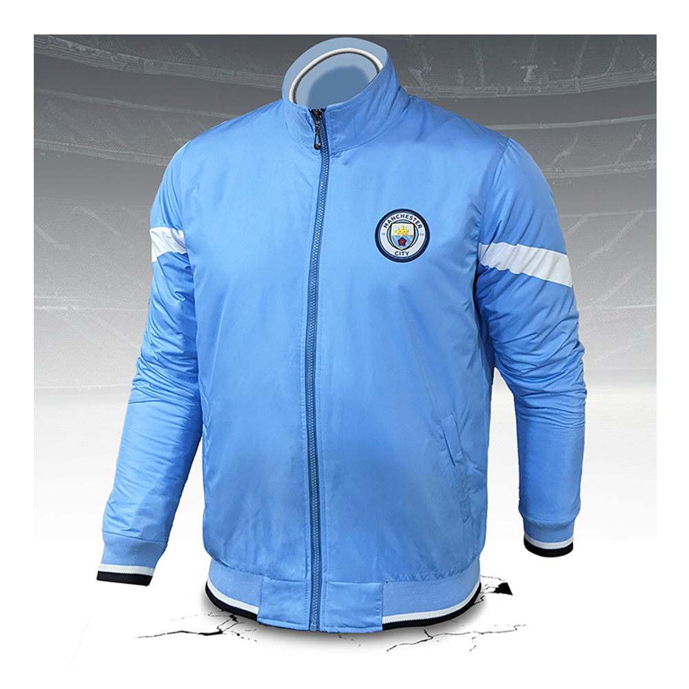 China Microfiber Manchester Double Part Air Proof Winter Jacket for Men - Sky Blue - JMCC