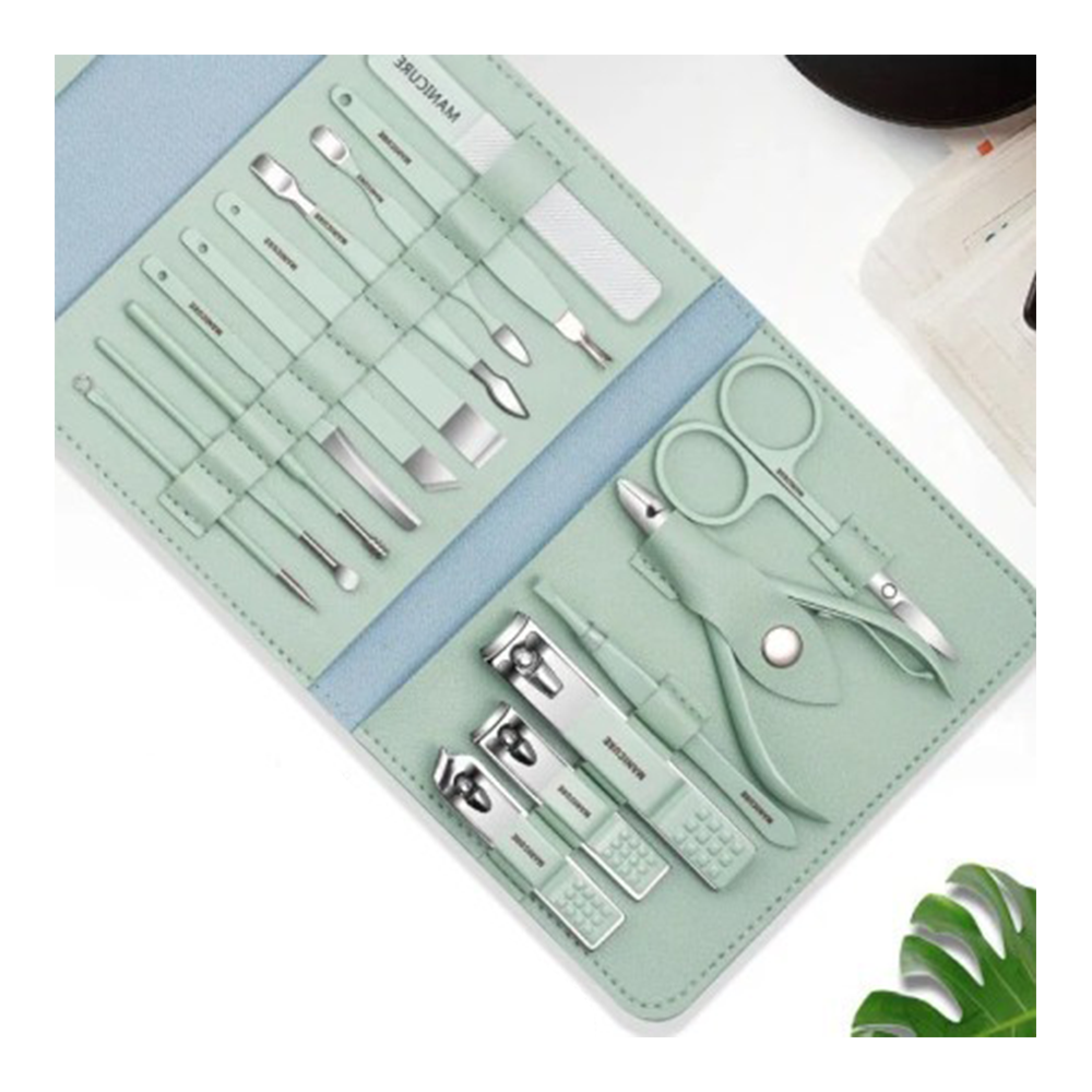 Set Of 16Pcs Stainless Steel Manicure Nail Care Set