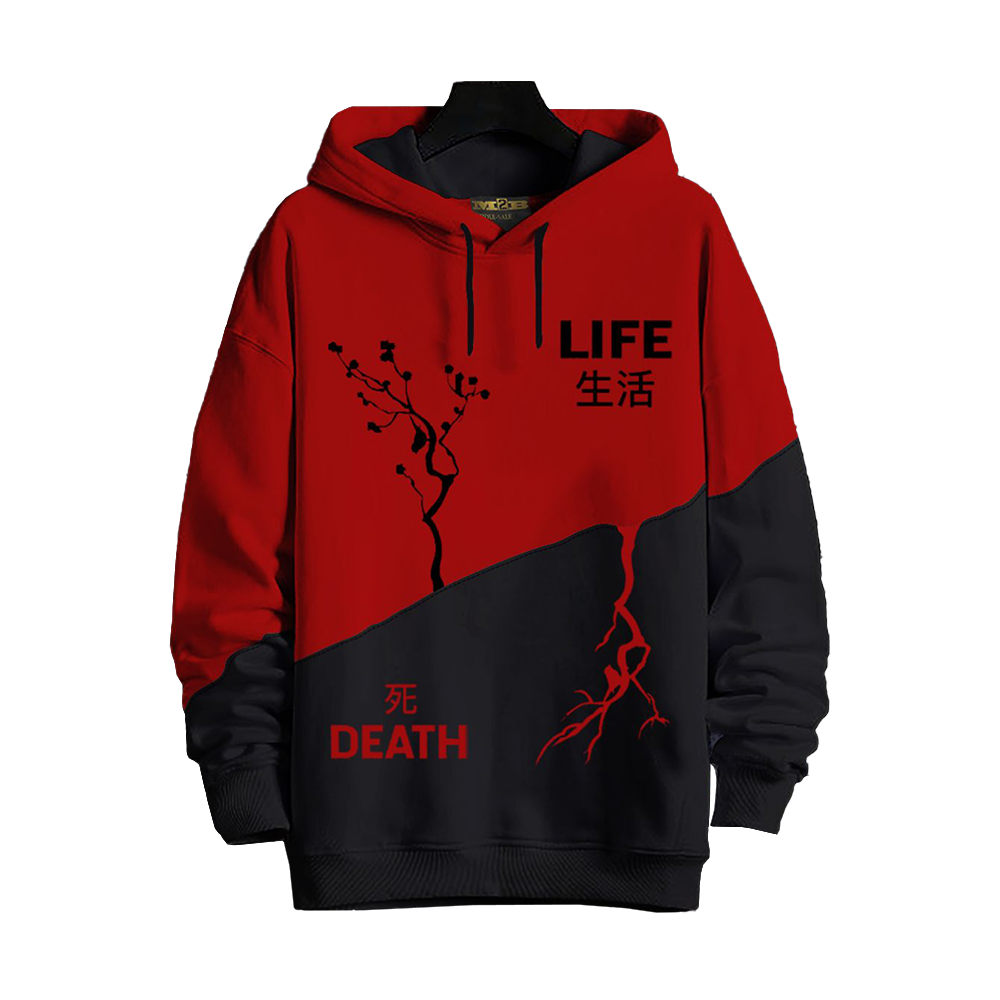 Cotton Death To Life Winter Hoodie For Men